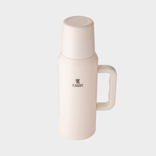 SAHARA — Thermos isotherme KASSY avec poignée et gobelet intégré
