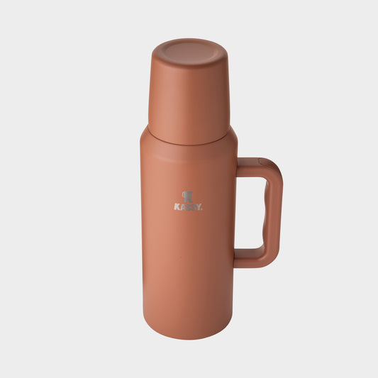 SAHARA — Thermos isotherme KASSY avec poignée et gobelet intégré
